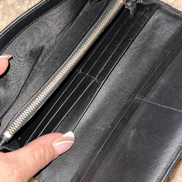 Prada 🖤 Ribbon Long wallet w Snaps - Picture 9 of 11